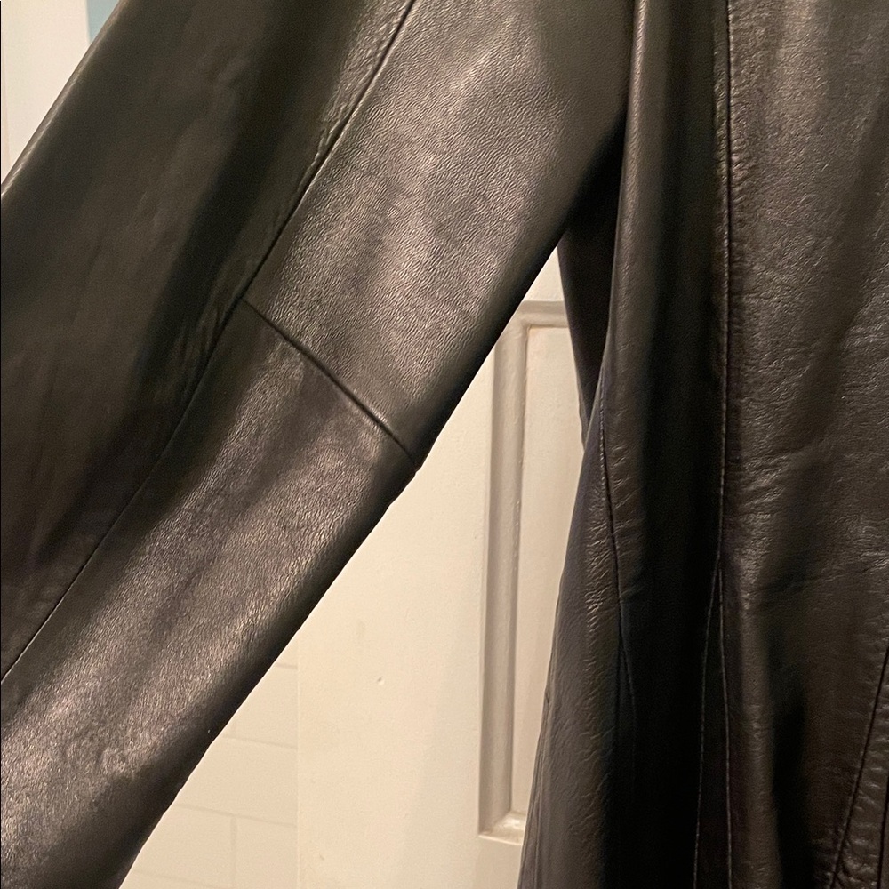 Jones New York Black Leather Jacket - Picture 6 of 6